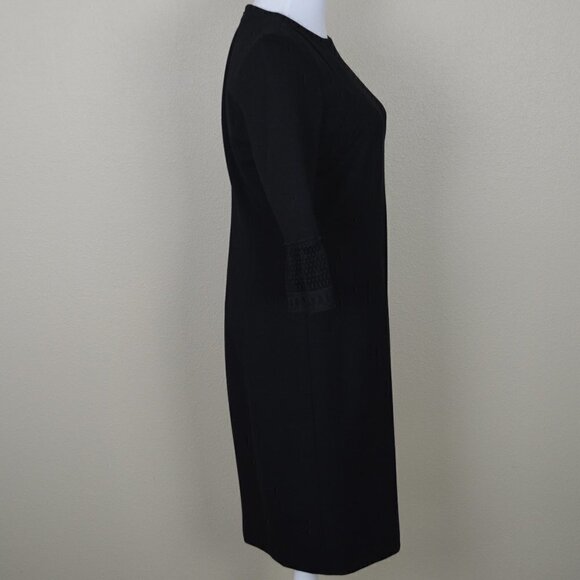 Carlisle New York Lace Bell Sleeve Ponte Sheath Dress - Picture 5 of 8